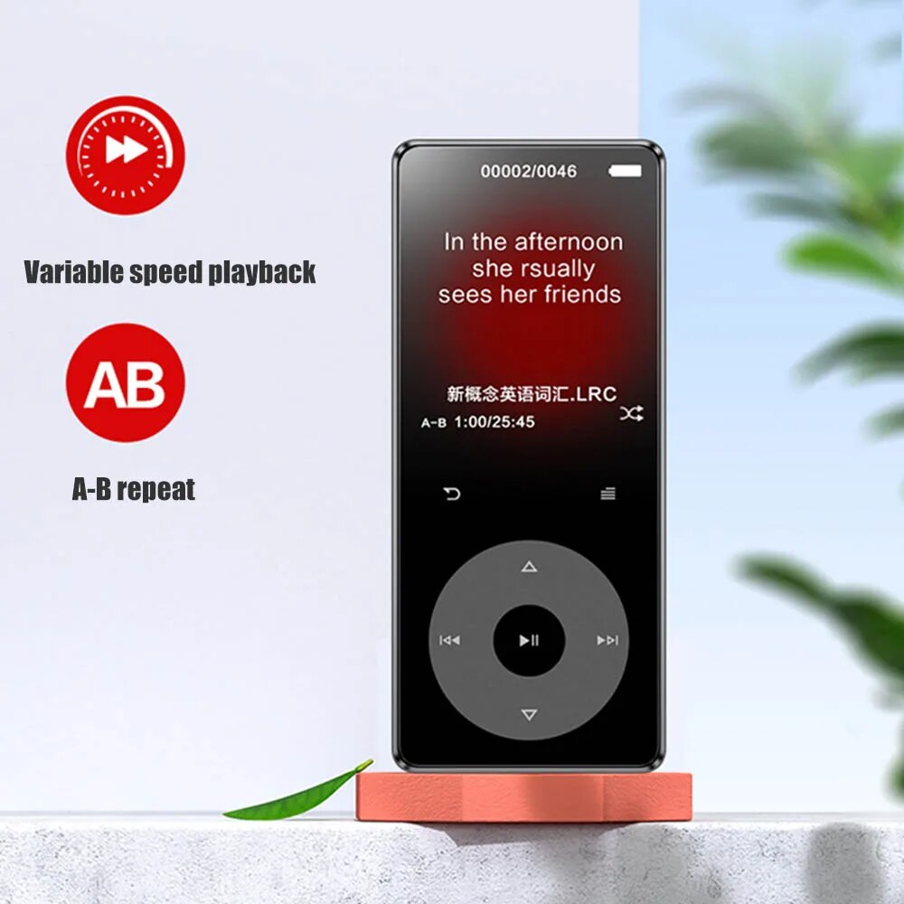 RUIZU Hifi Music MP3 Player With 5.0 Portable Smart Touch Audio Video Player Support Speaker TF Card E-book Recording Walkman. 