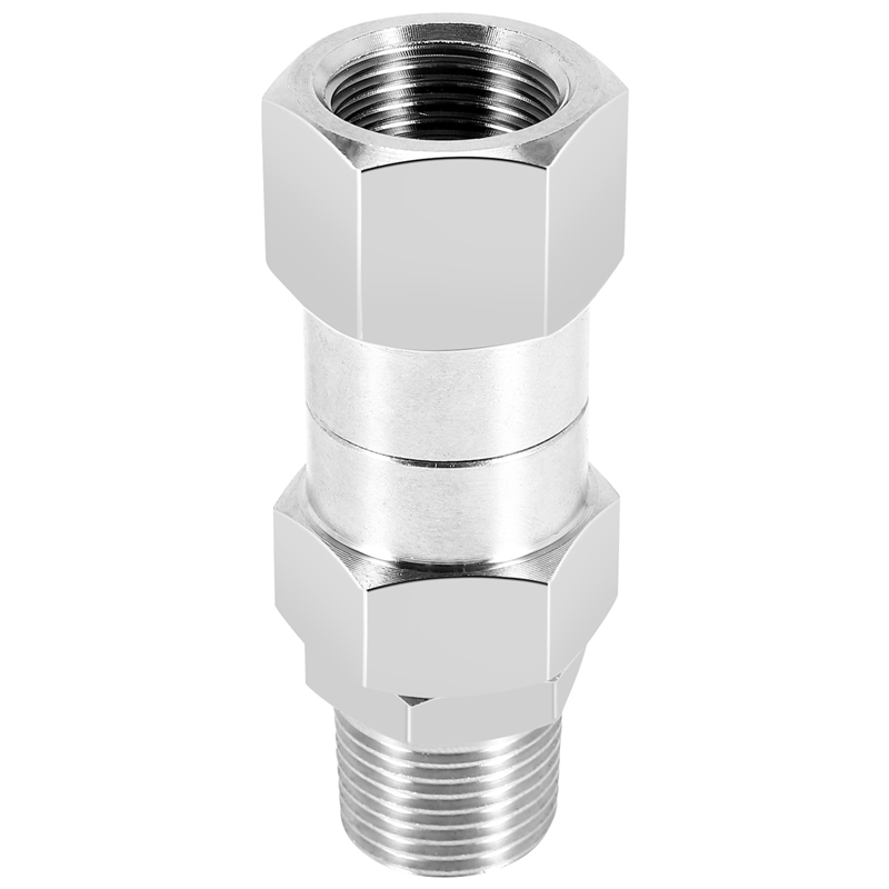 Pressure Washer Swivel, 3/8 Inch NPT Male Thread Fitting, 4500 PSI, for Pressure Washer (Stainless Steel)
