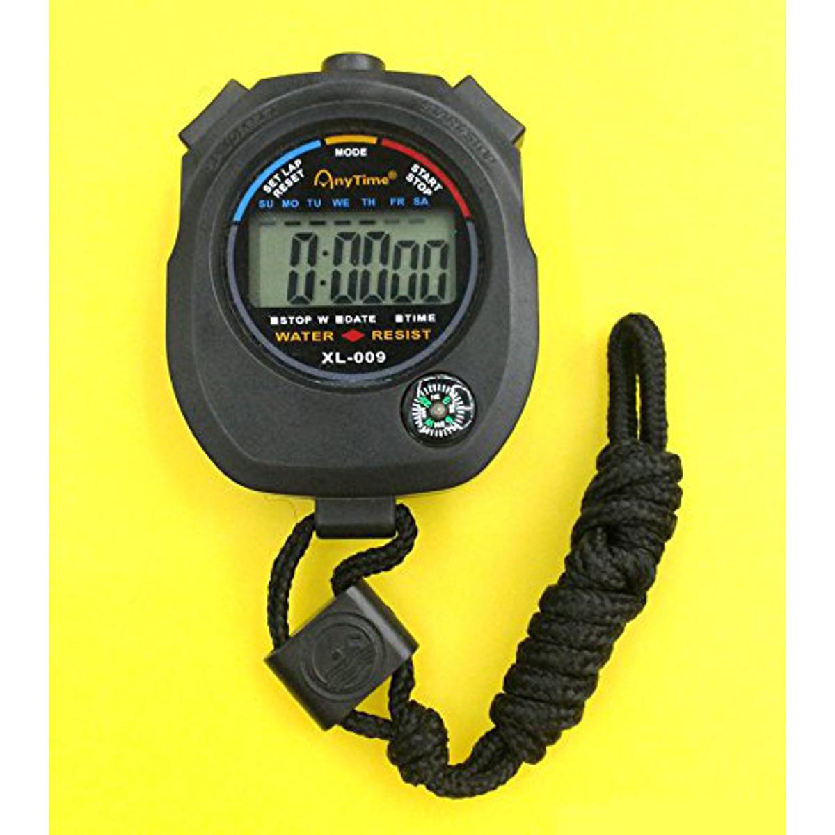 Professional Stopwatch Timer Exercise Sports Stop Watch Waterproof Digital Chronograph Timer Counter - Track Time And Performance