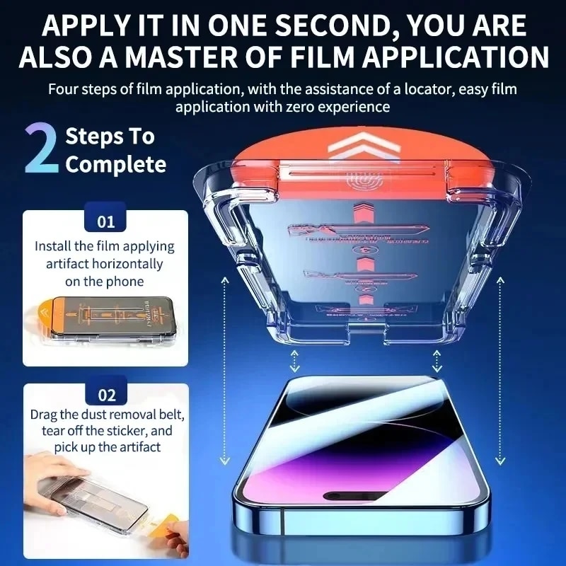 Matte Tempered Glass for IPhone 15 14 13 12 11 Pro Max Screen Protector for IPhone X XR XS Max Plus Froster Glass Easy Tool. 