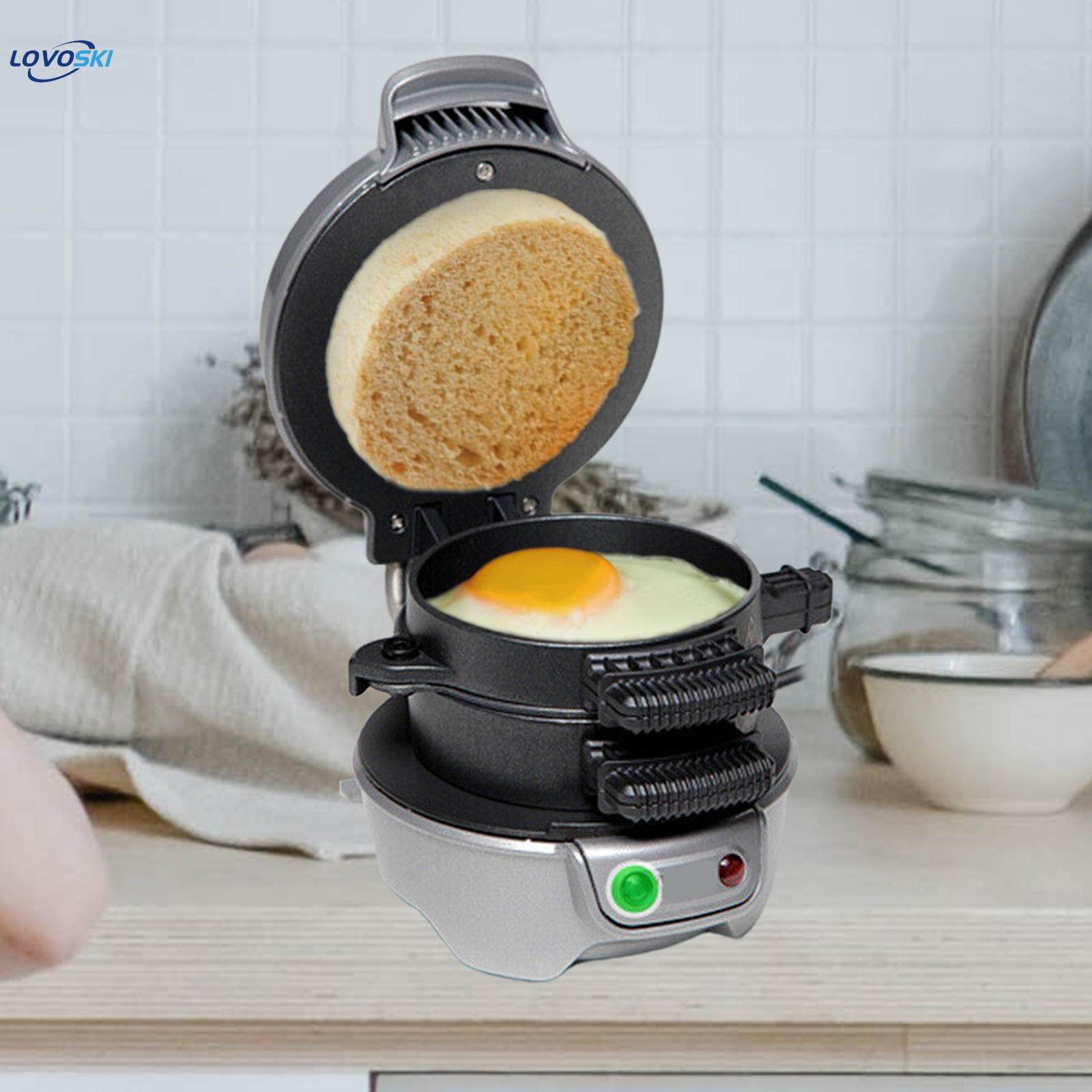 Breakfast Sandwich Maker Electric Sandwich Machine, Nonstick DIY Portable Mini Hamburger Maker for. 