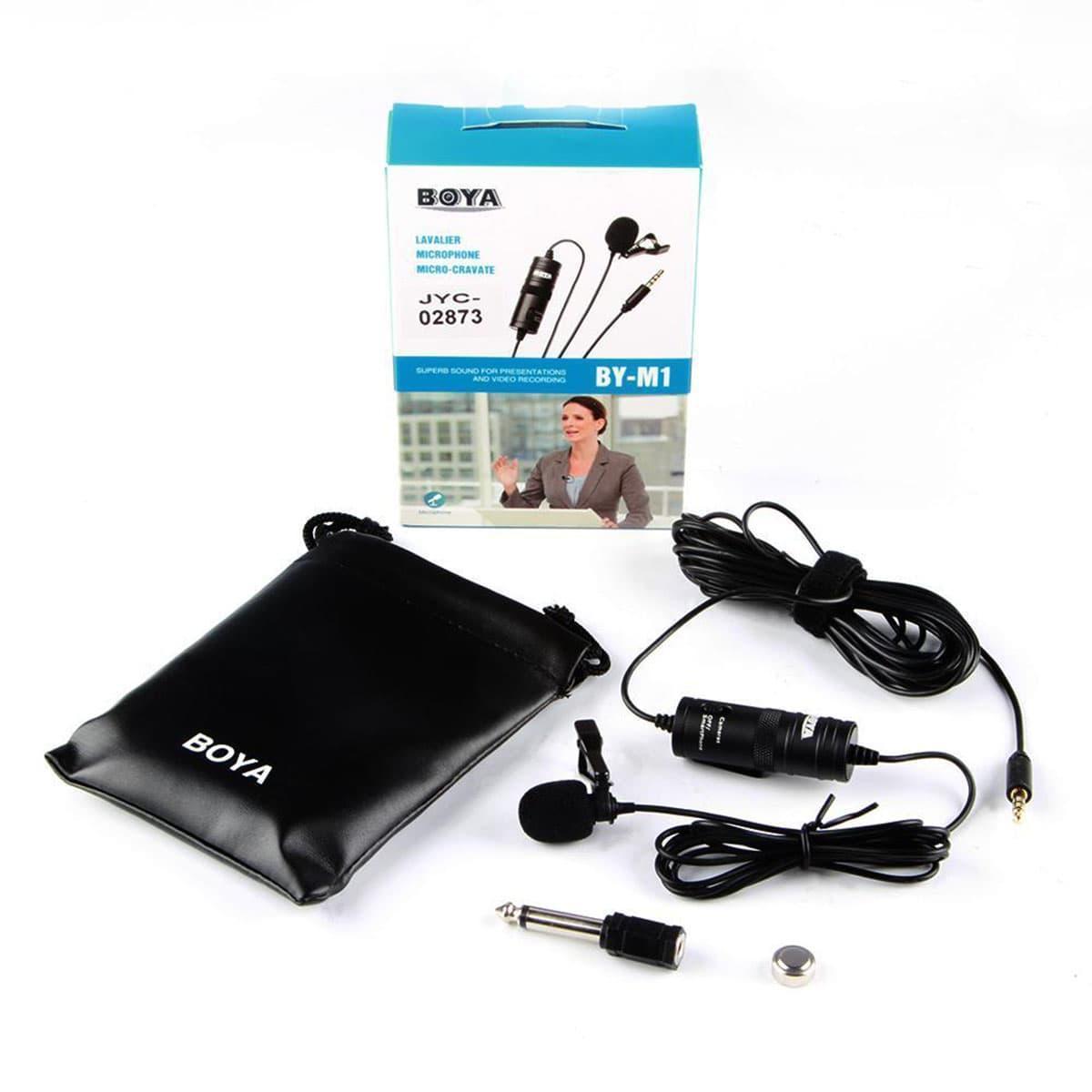 BOYA BY-M1 Microphone for Smartphone - Black. 