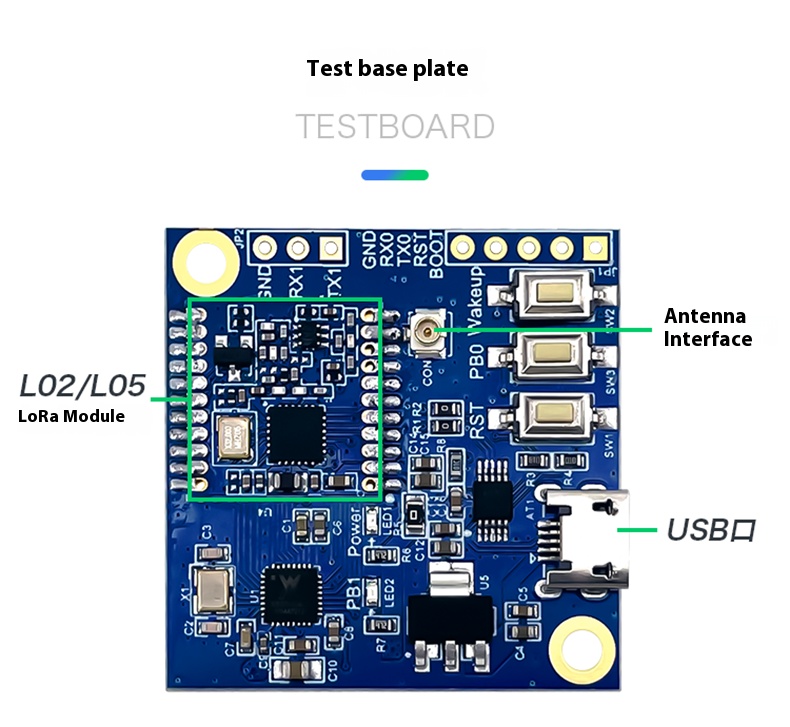 LoRa module LLCC68 chip ultra-low power wireless serial port transceiver remote transparent transmission 433M RF data transmission.. 