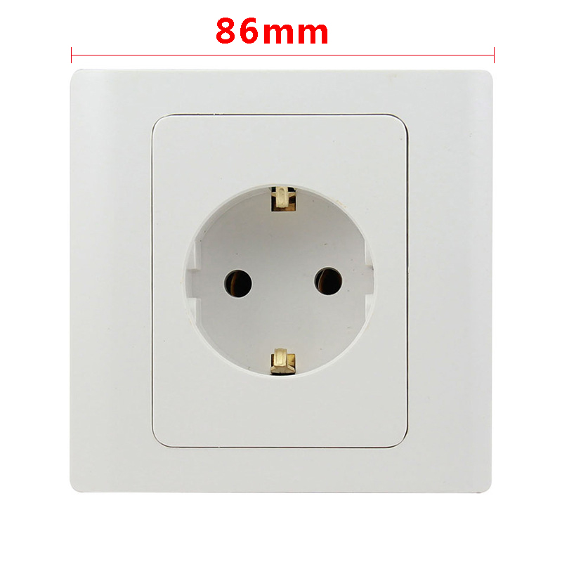 EU Wall Socket European Standard Power socket Wall Outlet 16A 86Type Standard Wall Charger PC Panel Kitchen Plug Sockets