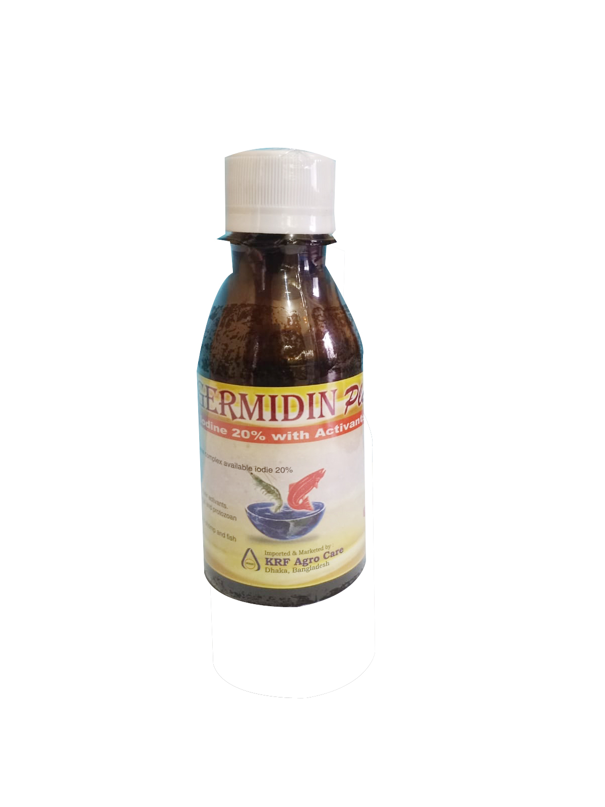 GERMIDIN PLUS 100ml in Shrimp and fish With 20% Iodine