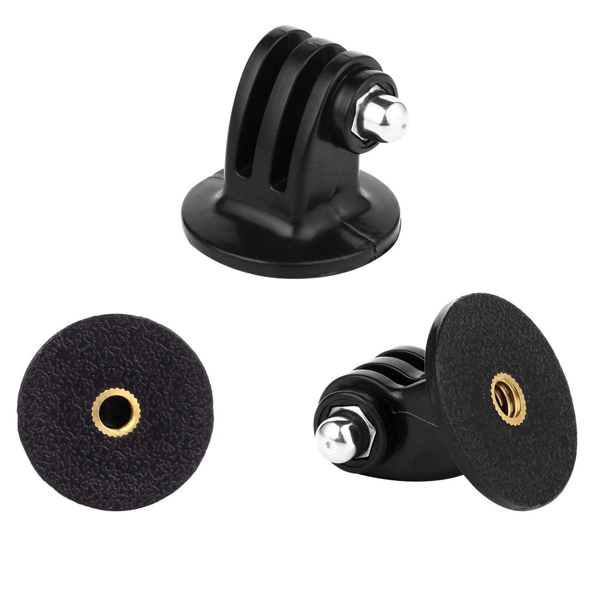 1x Mini Ball Head 1/4 inch Mount with Flash Shoe for DSLR SLR & 7x Tripod Mount Adapter for Hero 6, 5, 4. 