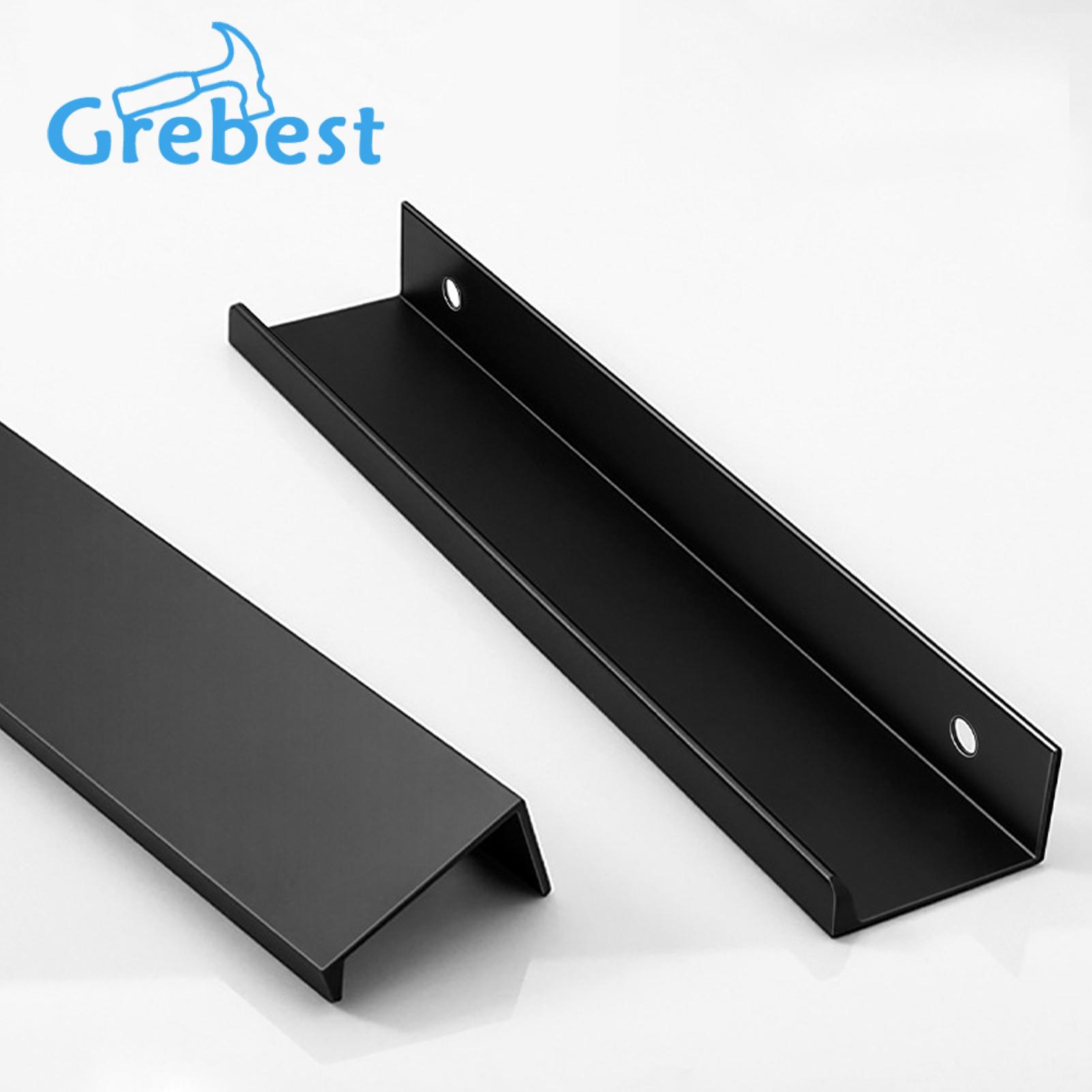 Door Handles 4pcs Concealed Hidden Cupboard Handles Polished Surface Simple Installation Invisible Furniture Finger Edge Pulls Cabinet Drawer Handles. 