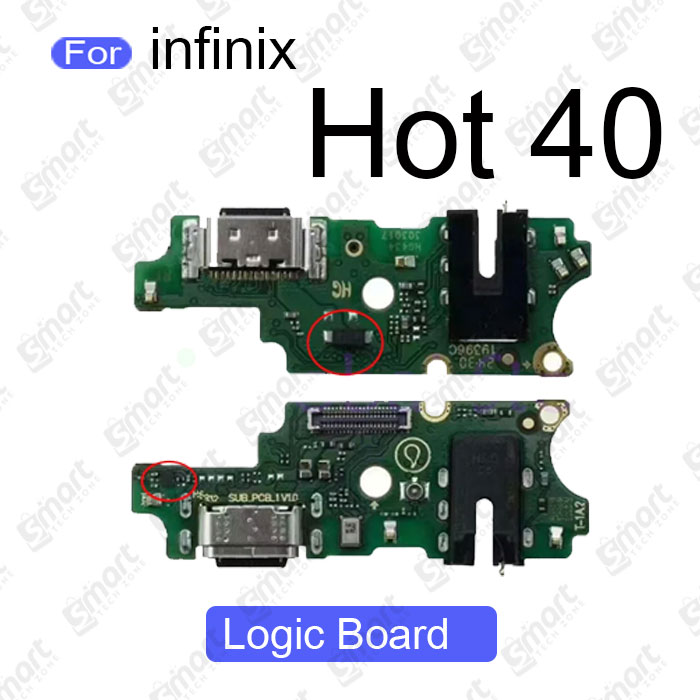 Charging Logic Board For Infinix Hot 12 Play 30 40 50 Charging Port USB Plug PCB Dock Connector Spare parts. 