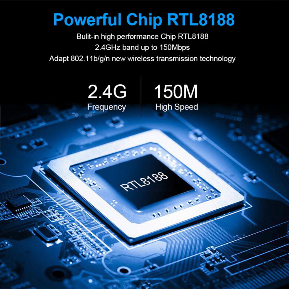 RTL 8188 układu Wifi USB odbiornik 150 mb/s bezprzewodowy dostęp do internetu Adapter do USB do komputera Ethernet Adapter WiFi 2.4G bezprzewodowy karta sieciowa darmo sterownik. 