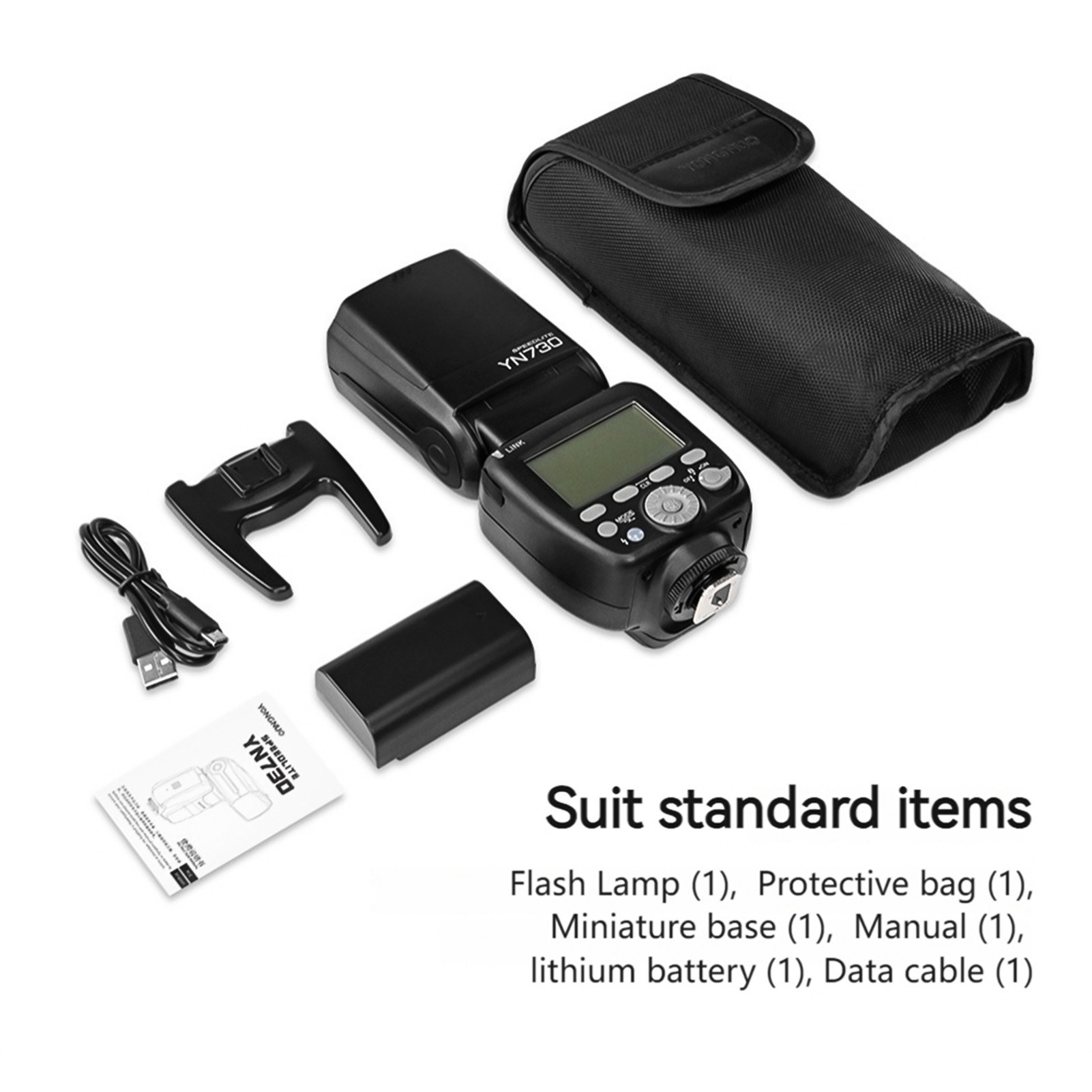 YONGNUO YN730 2.4G Wireless Camera Flash Master/Slave Speedlite - black. 