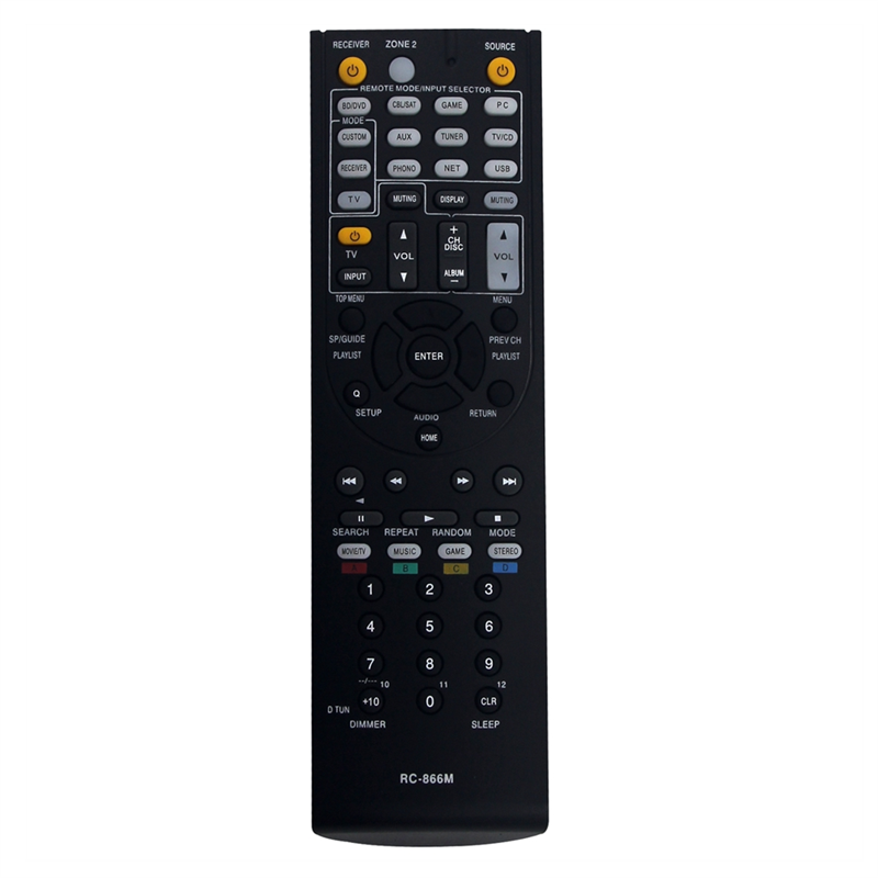 1 Piece RC-866M Remote Control Black ABS for AV Receiver RC866M TX-NR626 HT-RC560 RC-868M HT-S5300 HT-S6300 HT-S7300 HT-R391