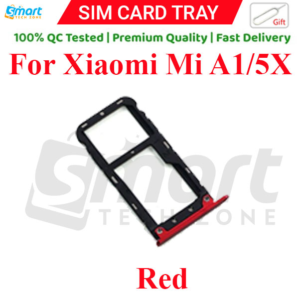 Xiaomi Mi A1/ 5x Sim Tray Micro SD Card Slot with Sim Ejector Pin Replacement Part. 