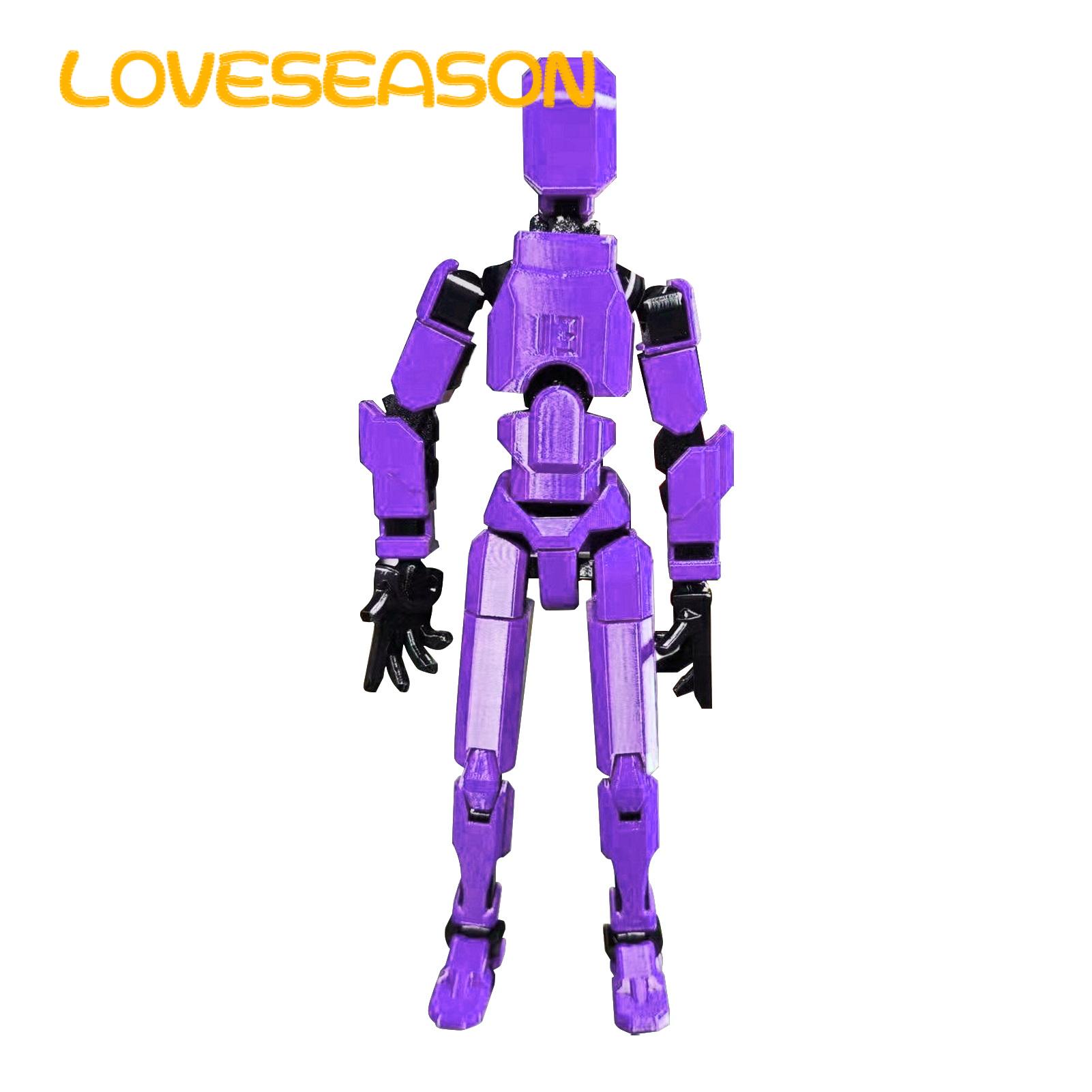 3d Printed Action Figure Multi-jointed 3d Printed Robot Action Figure with Weapon Movable Joint Model for Desktop Decoration Buyers' Choice Desktop Action Figure. 
