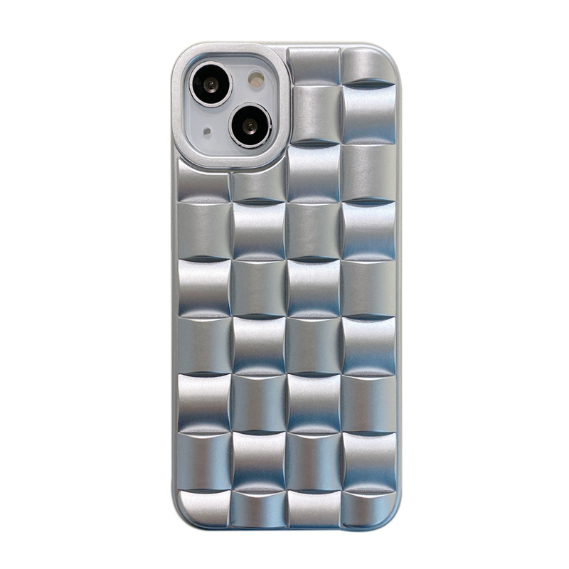 iphone13promax Phone case tpu Three-Dimensional Magic Cube Woven Pattern 14 Suitable for Apple 15 Personality shell. 