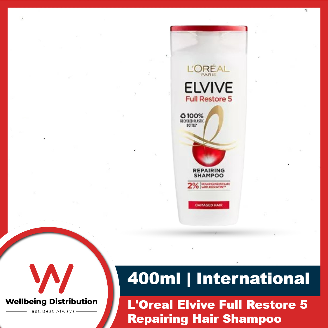 LOreal Elvive Full Restore 5 Reparing Shampoo 400ml