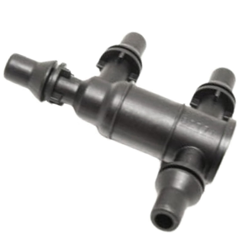 1 Piece Thermostat Low-Temperature Shutoff Valve 4-Way Throttle Tube A0005061000 Black for - E-Class W213 C W205 GLC W253. 