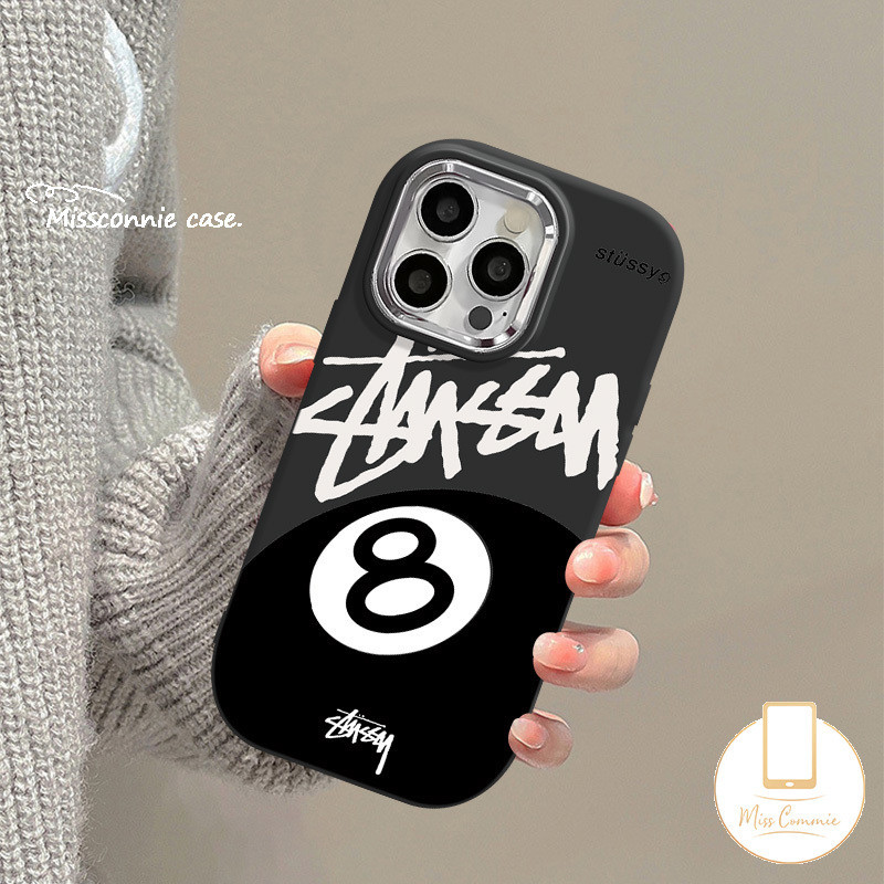 Trendy Brand Stussy Soft Case For Realme C53 C67 C25 C12 C55 C15 C55 C25s C25Y C21Y Note 50 C11 C51 C30 C20 5s 5i 5 6i 8i C20A Narzo 50 Graffiti English Luxury Plating Metal Cover. 