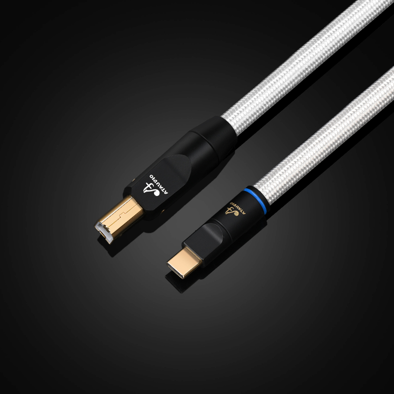 ATAUDIO Hifi USB Cable DAC A-B C-B C-C Digital AB Audio A to B high-end Type A to Type B Hifi usb otg typec Cable. 