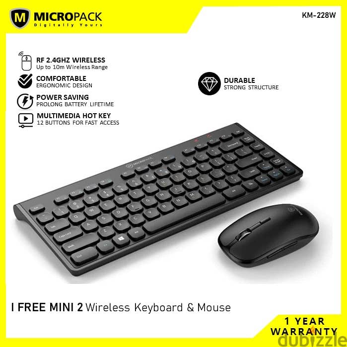 Micropack Wireless Mouse And Keyboard Combo Km-228W - Reliable Wireless Keyboard And Mouse Combo From Micropack Ideal For Home Or Office Use
