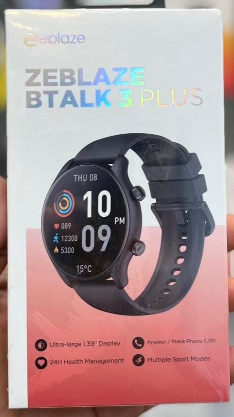 Zeblaze Btalk 3 Plus Voice Calling Smart Watch 1.39'' Large HD Color Display Fitness Tracking Smartwatch for Men and Ladies