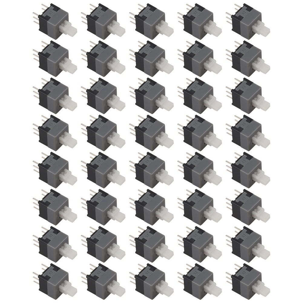 6 Pin DPDT Latching Tact Tactile Push Button Pushbutton Switch 40 Pcs