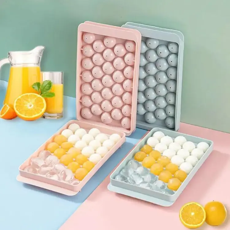 Silicone Ice Cube Trays 25-cavity Mini Round Ice Cube Moulds With