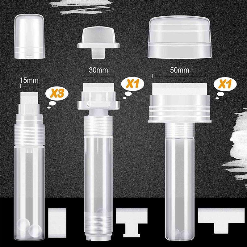 10 Pack Graffiti Markers Refillable Paint Markers Touch Up Paint Pen for with 10 Replacement Tips (50 mm, 30 mm, 15 mm). 