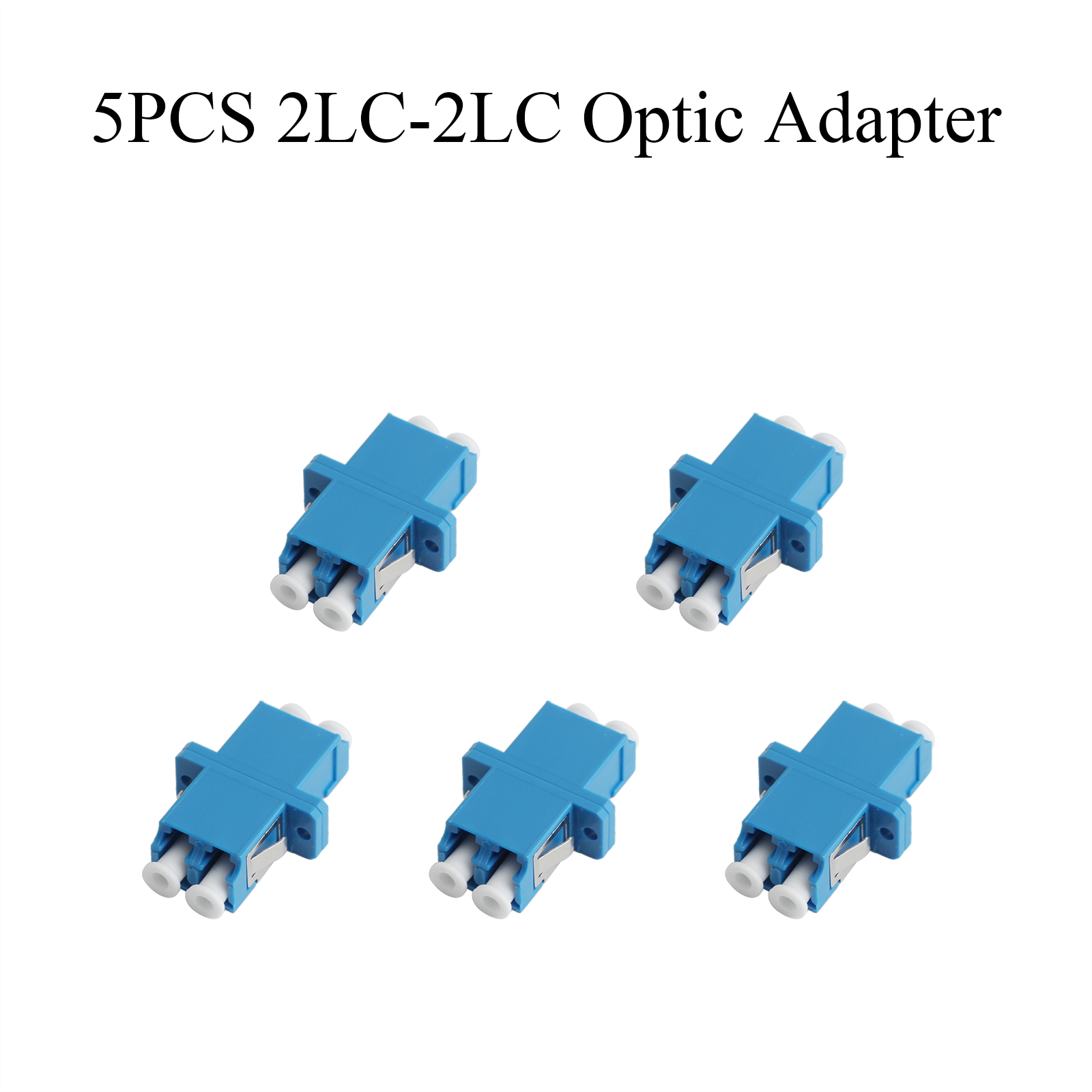 5PCS Fiber Optic Dual Core Adapter UPC 2 LC Female to 2 LC Female ...