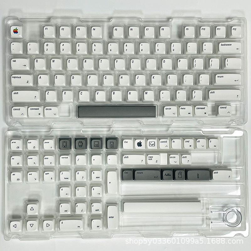 Factory Direct Sales Apple Candy Wind Theme XDA Sublimation Keycaps Zhuyin Japanese Korean Russian 127 Keys Full Set PBT. 