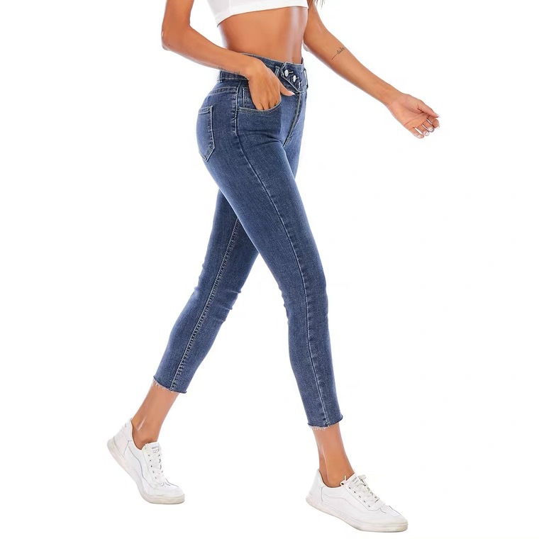 Wholesale Womens Slight Flaw Jeans stretch cross border plus size jeans wholesale. 