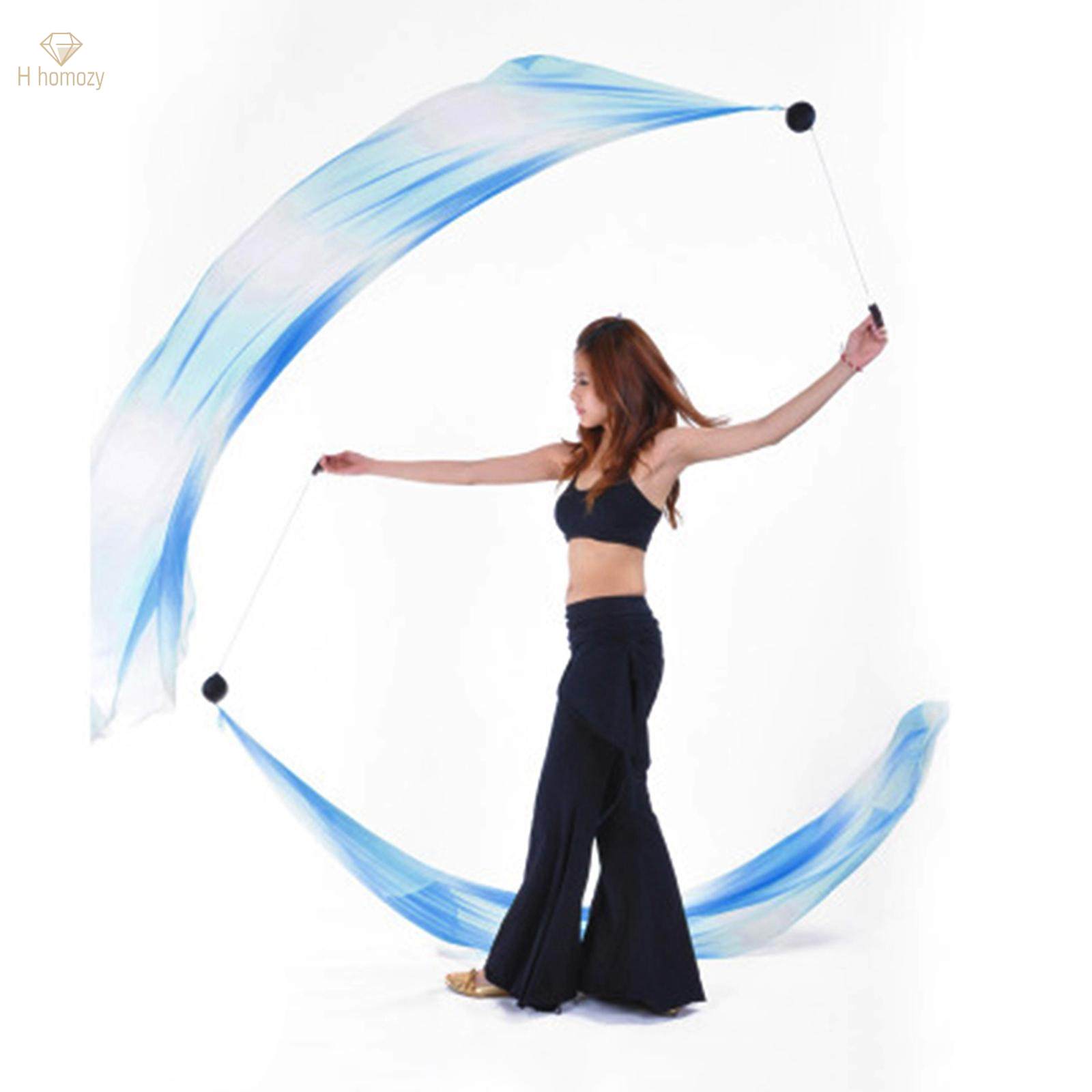 Belly Poi Streamers Silk Streamer Set Silk Streamer Poi Chain Balls for Dancing Fancy. 