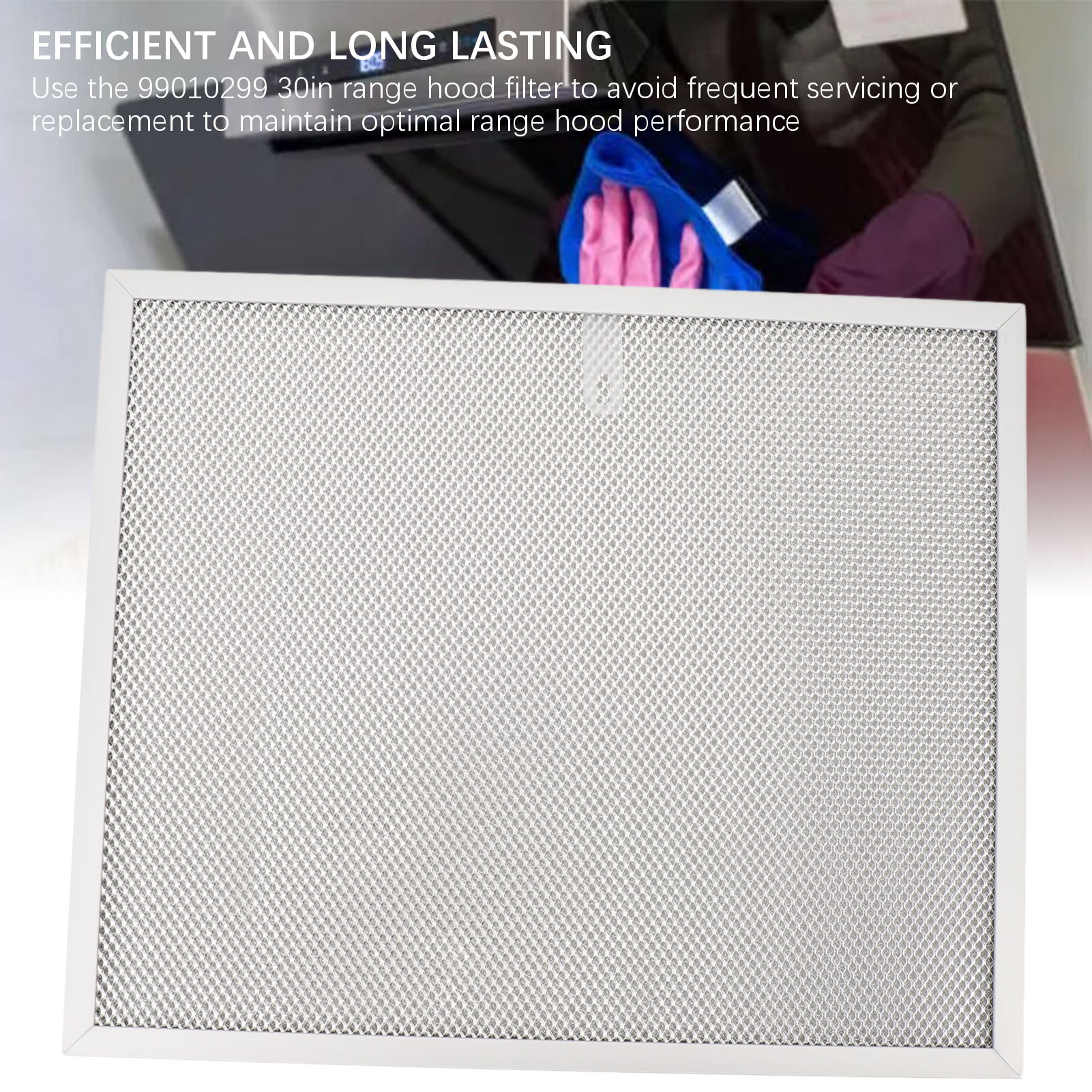 99010299 11.9 X 14-1/4 X 3/8 in Range Hood Filter Grease Range Hood Filter for Kitchen Hoods. 