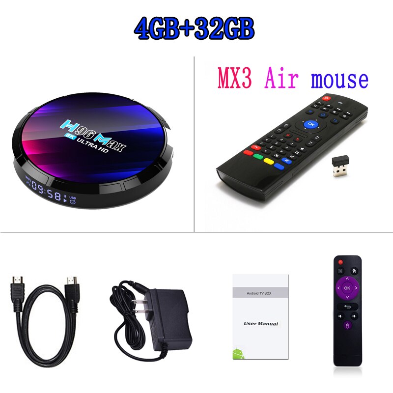 Android TV Box H96MAX RK3528 Android Box Support 2.4G/5.8G WiFi6 BT5.0 4K Video Set Top TV Box Decode And Play 8K 24Fps. 
