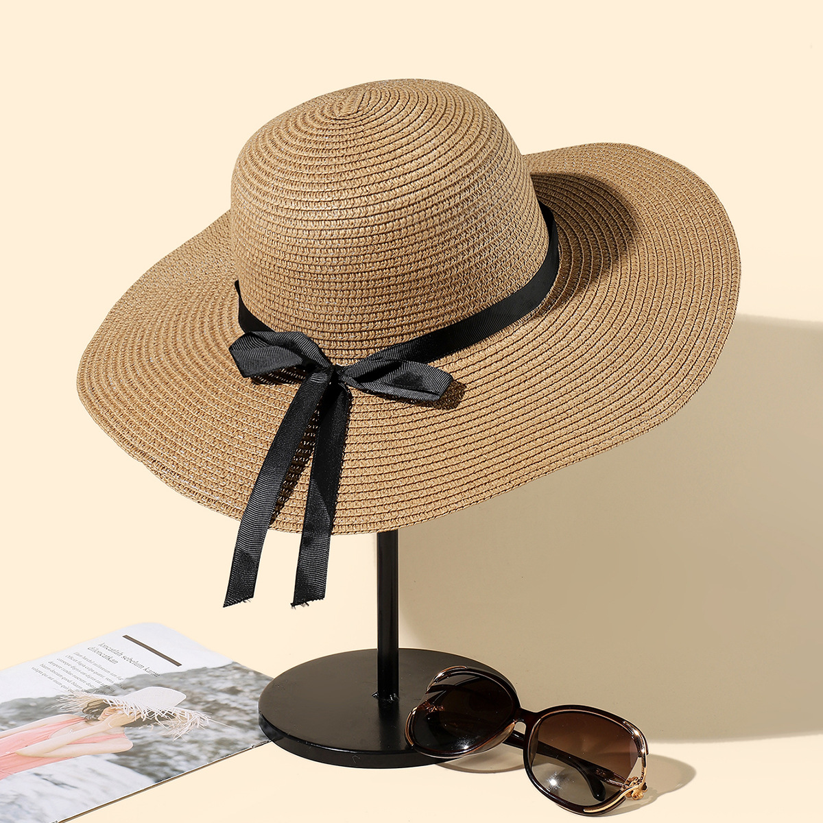 hat women's summer sun hat big brim sun hat han face cover hat beach hat bow straw hat cool hat tide