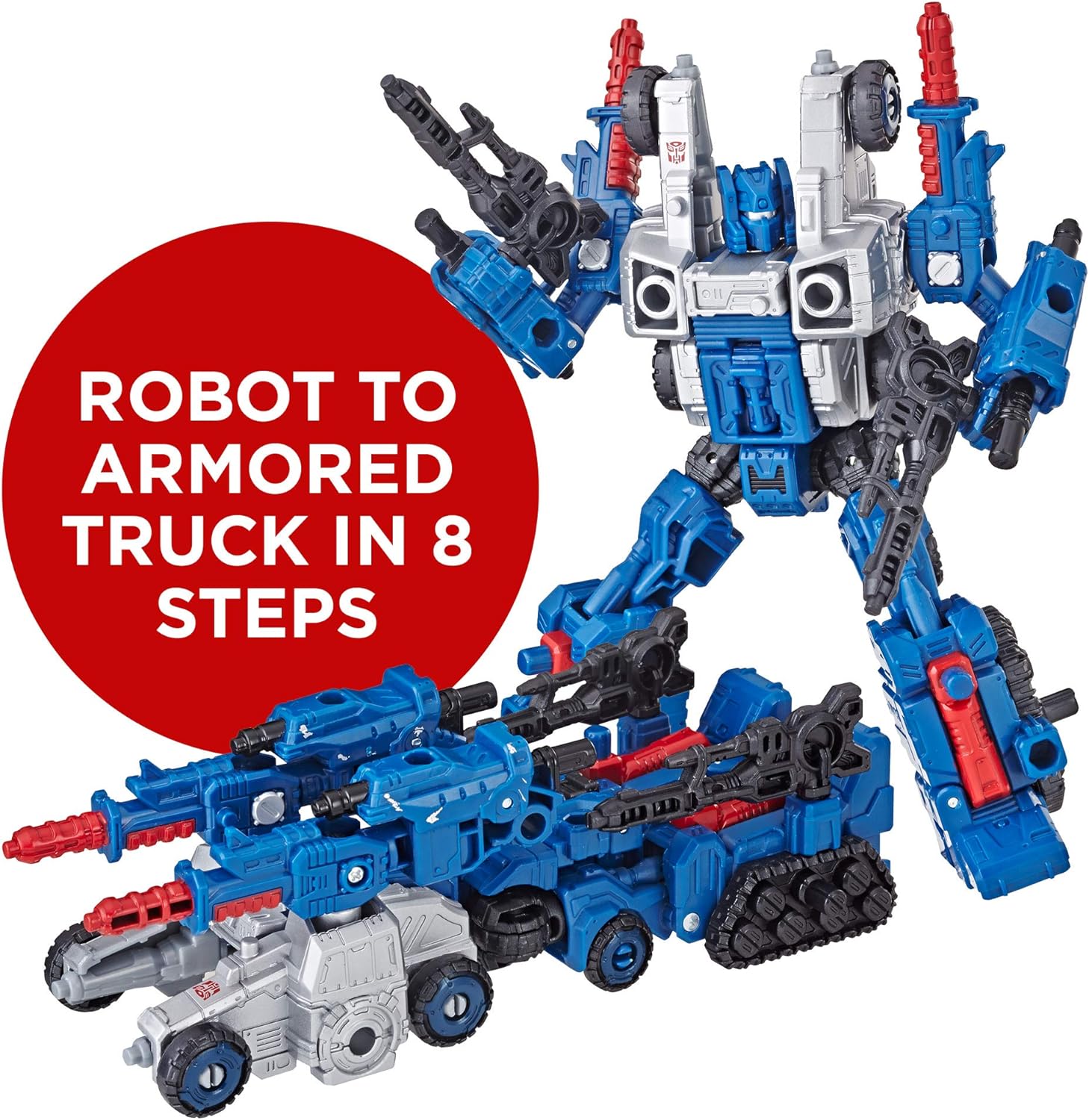 Transformers Siege War for Cybertron WFC-S8 Cog WFC-S8 Weaponizer Action Figure. 