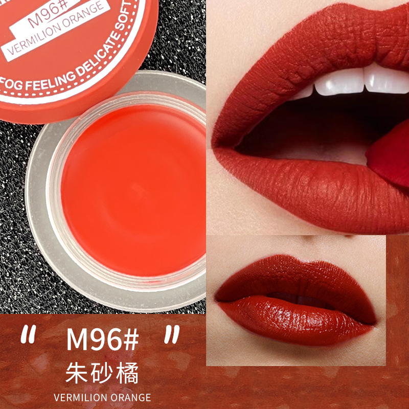 Vanlin Maydy Canned Jelly Lip Clay Makeup Velvet Bean Paste Red Brown Non-Stick Cup Student Women's Lipstick New Products