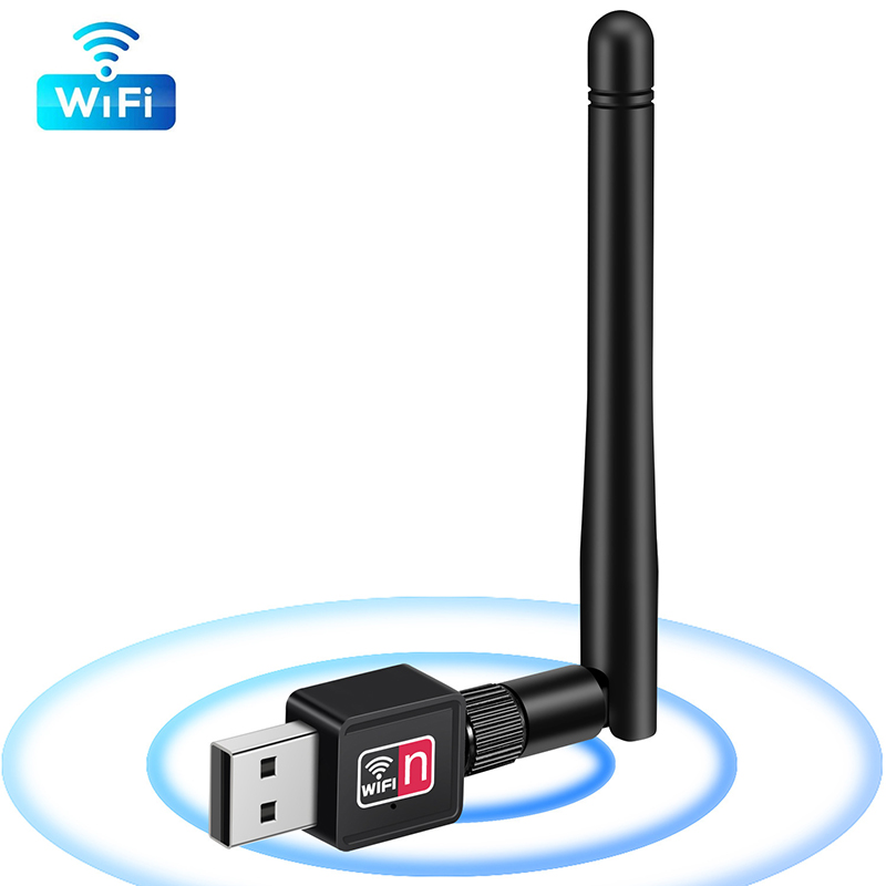 Mini WiFi Adapter Card 150 Mbps 2dBi PC Antenna Dongle 2.4G USB Network Card Ethernet WiFi transmitter Set-top Box Receiver Jessica