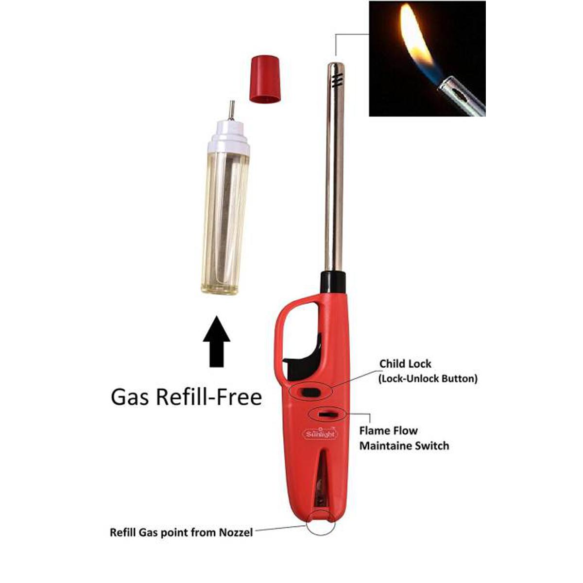 GAS LIGHTER WITH REFILL