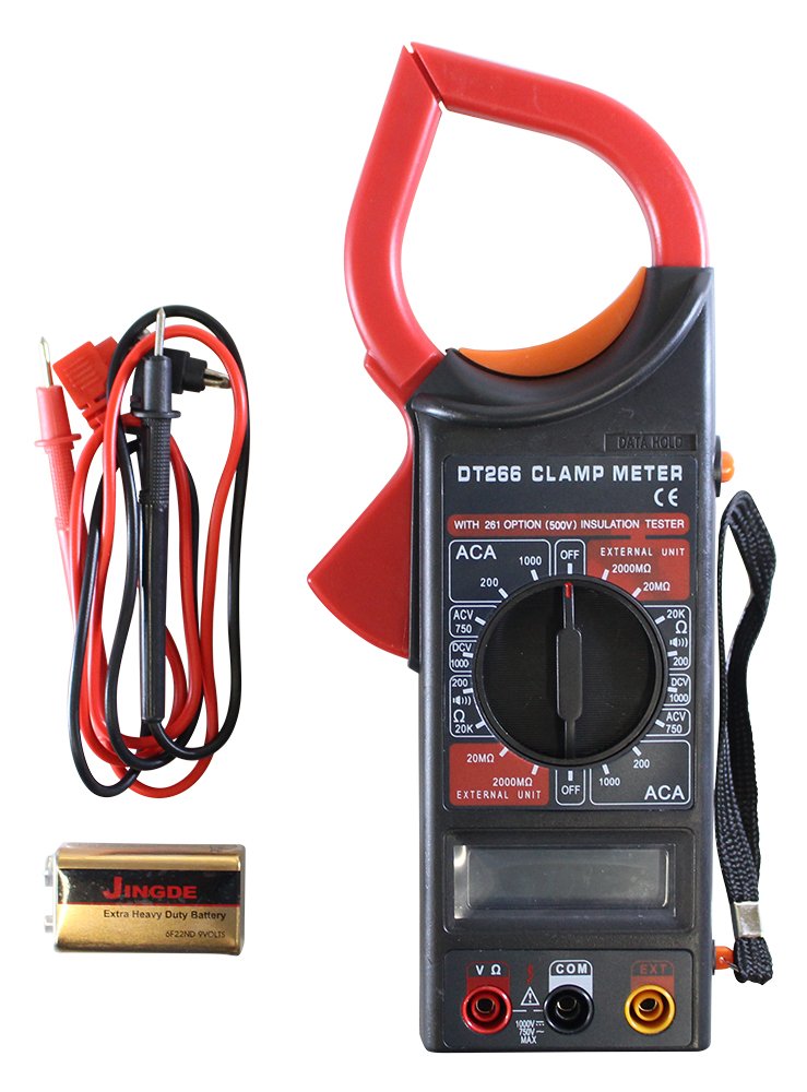 Digital Clamp Meter DT-266 For AC DC Electricity Ampere Measurement - Digital Multipurpose Clamp Meter Dt-266. 