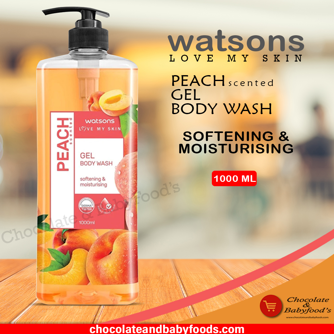 Watsons Peach Gel Body Wash 1000ml - Cut Price BD
