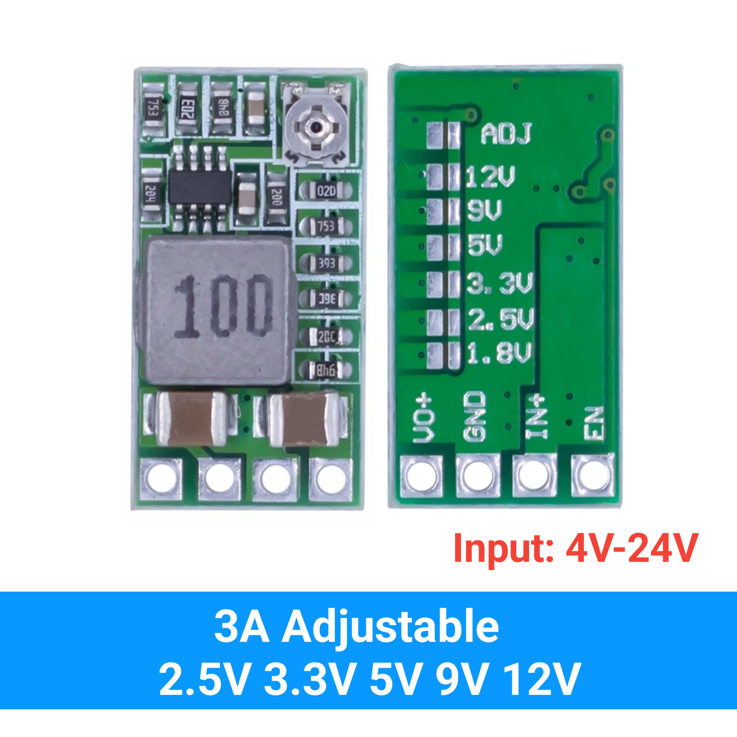 XL4015 LM2596 Mini360 Mini560 MP1584EN 5A 3A 2A DC 4.5-30V to 1.5V-24V  adjustable Power Step-down Module DC CC CV Lithium Battery  Charging Board Led Power Buck Converter. 