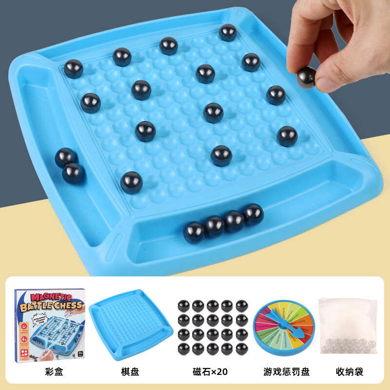 Children's Magnetic Induction Chess Leisure Puzzle Battle Table Game Set Magnet Attraction Stone Parent Child Interaction. 