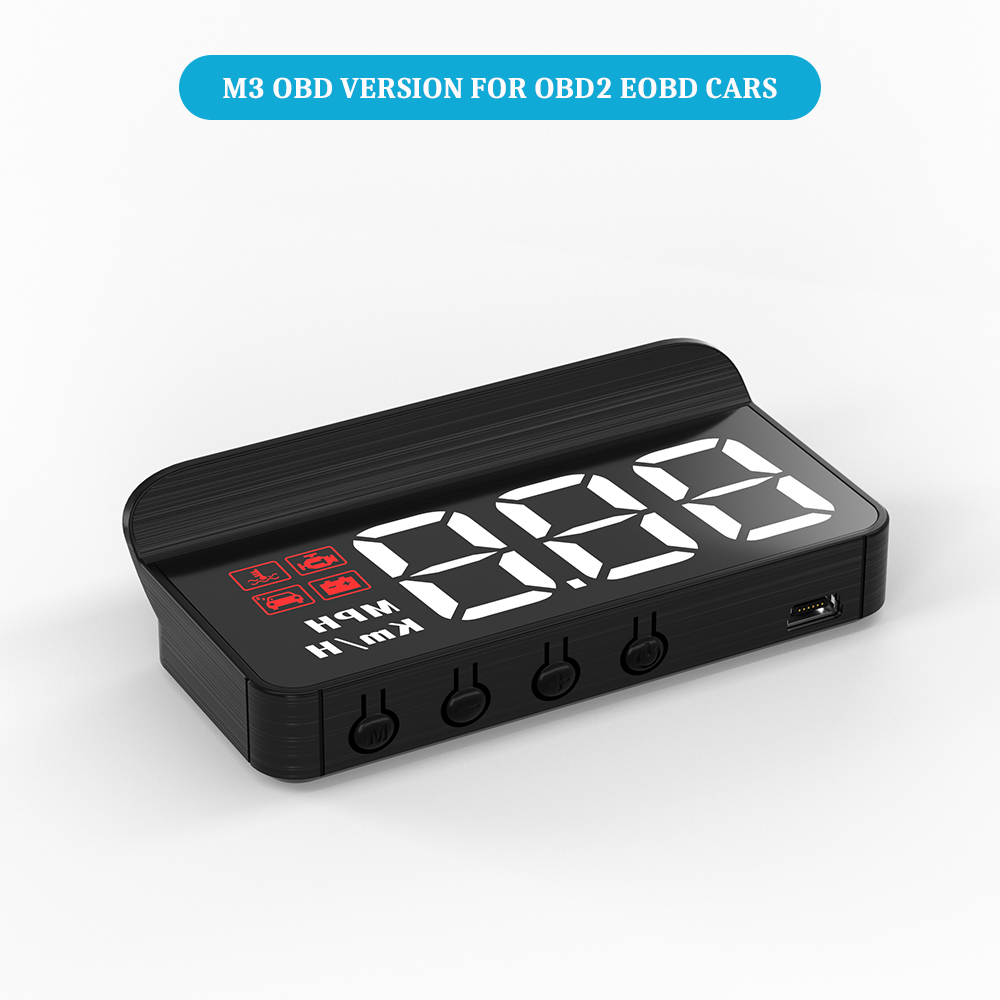 WiiYii M3 HUD Head-Up Display obd2 trip computer Speed Projector OBD2 auto On-Board Computer Fuel Mileage Alarm Car Accessories. 