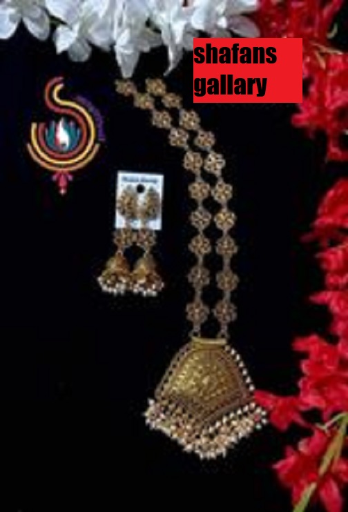 Golden metal Handmade Jewellery Set For Women