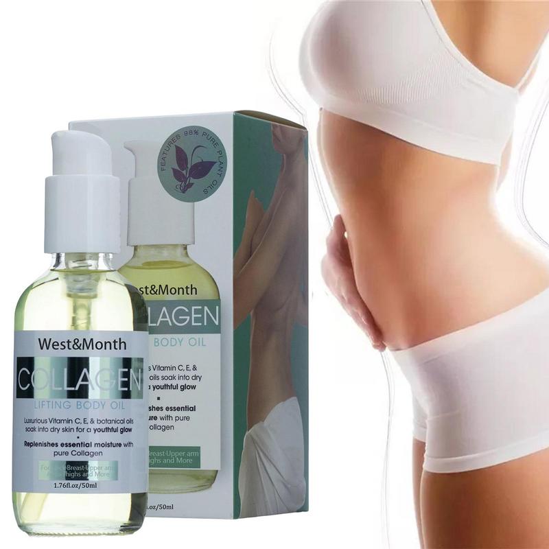 Collagen Lifting Body Oil 50ml Nourishing Hydrating Body Essential Oil Skin Care Product For Neck Shoulders Arms Thighs Legs. 