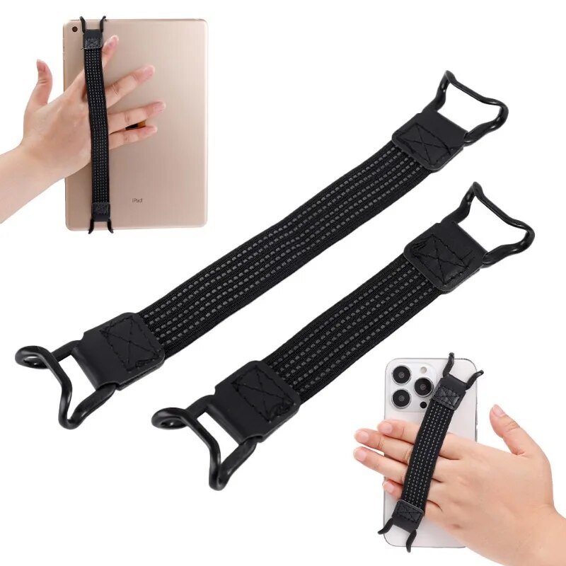 Mobile Phone Security Hand Strap Holder Universal Tablet Holder Belts Drop Prevention Elastic Bundle Grip Belt for Ipad Pro. 