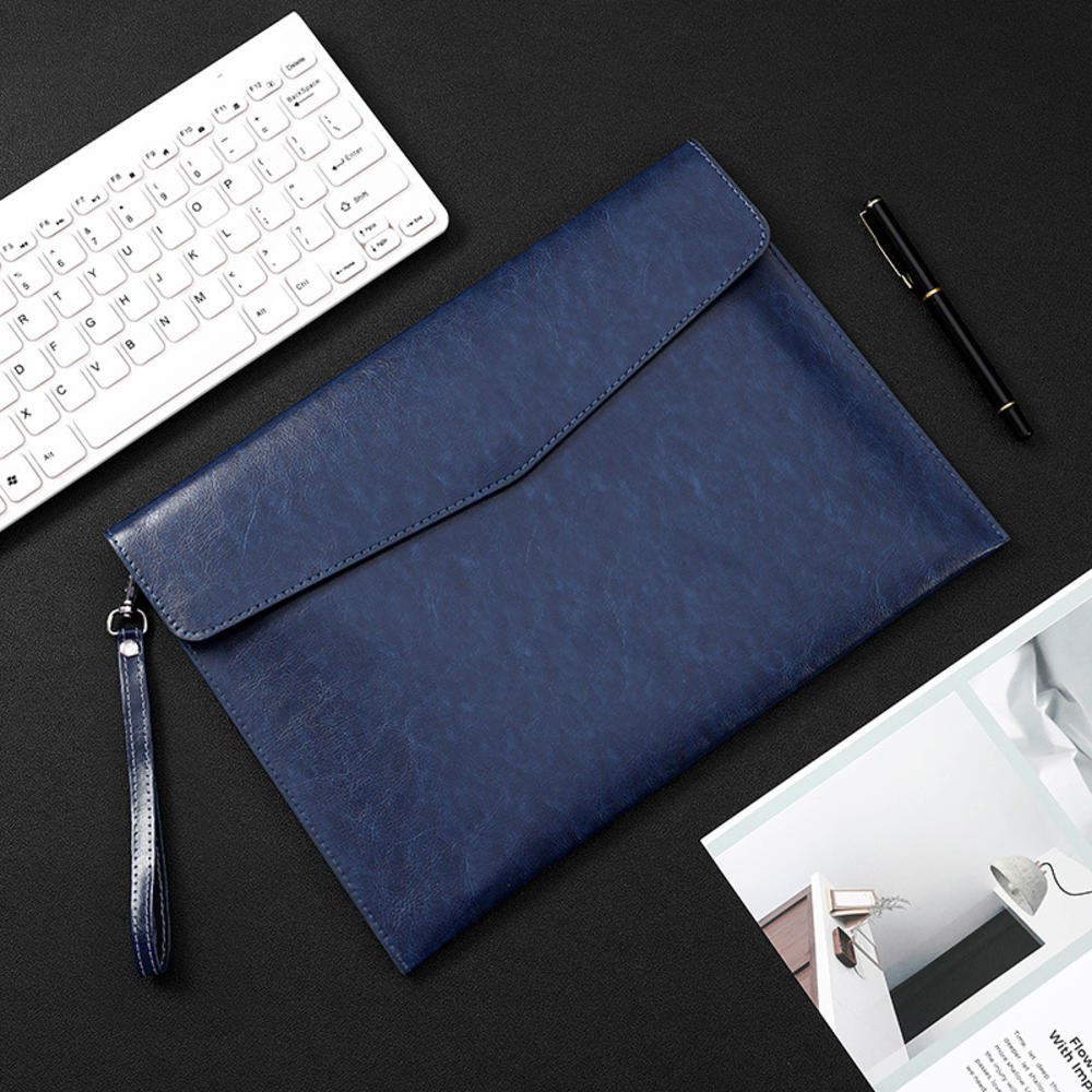 Information Bag Office File Bag PVC File Bag Portfolio Business Document Bag File Holder Leather Document Bag. 