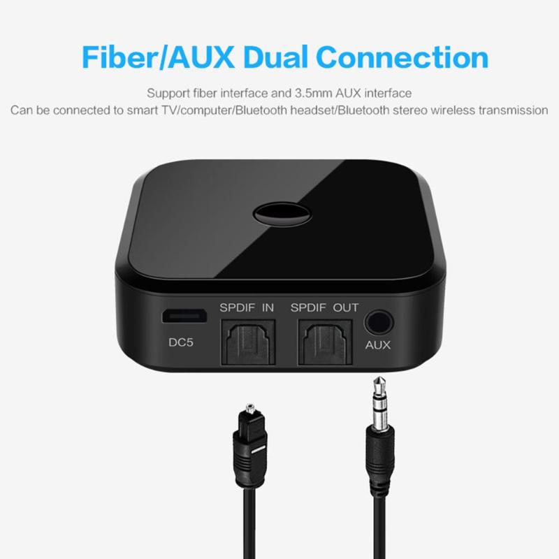 Apt-x HIFI Wireless Adapter Audio TX16 Bluetooth Receiver Transmitter Audio SPDIF Optical Fiber For Smartphone PC TV Headphone. 