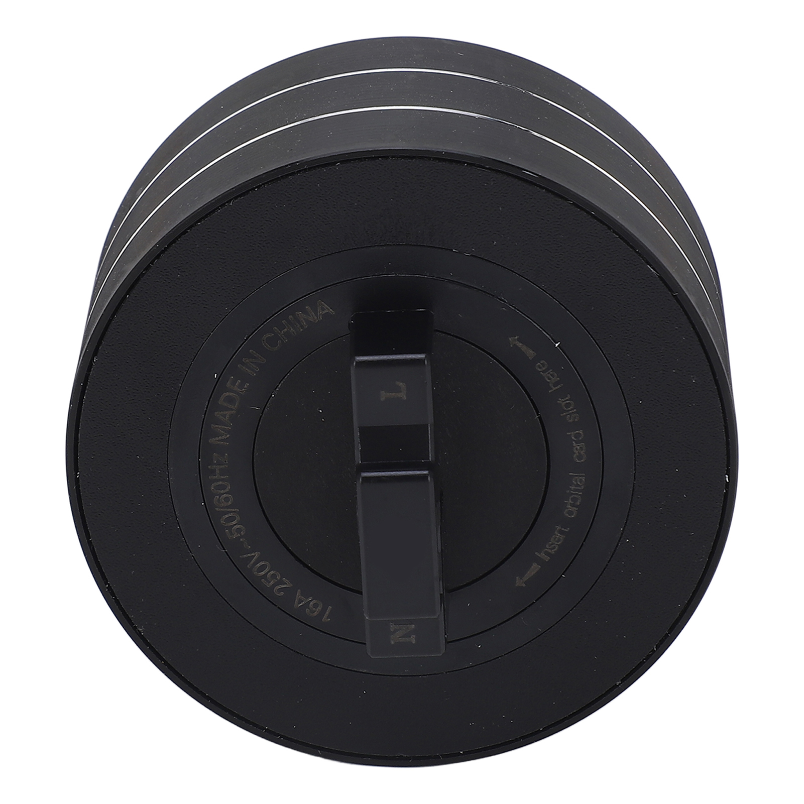 Track Socket Round Mounted Movable Electrical Track Socket EU Plug. 