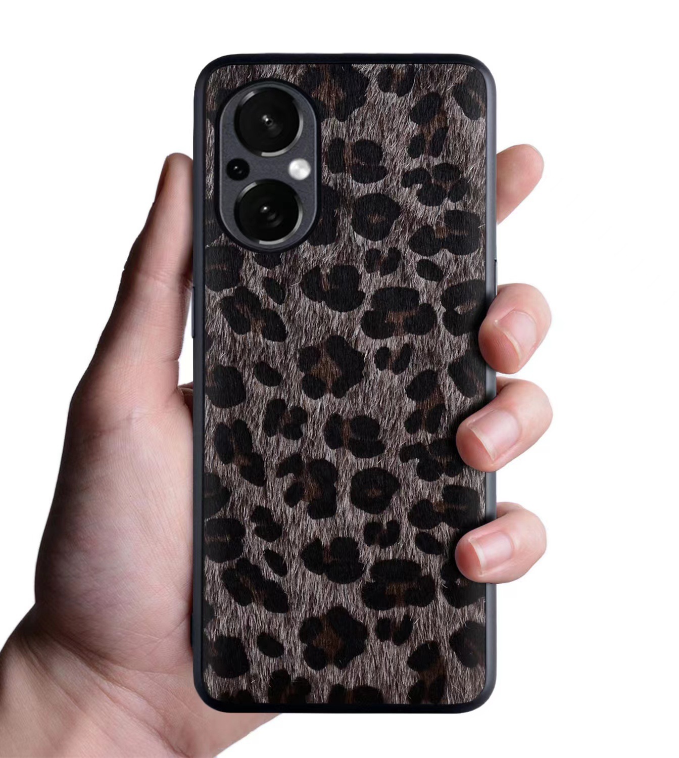 Applicable [ OnePlus ]Oneplus 10 Pro Mobile Phone Protective Case Fashion Leopard Print Fur Phone Shell. 